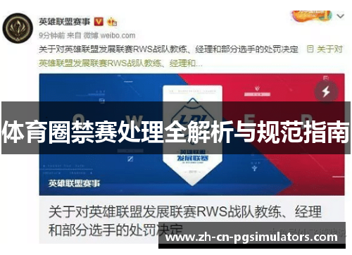 体育圈禁赛处理全解析与规范指南