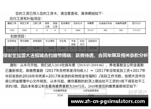 穆谢奎加盟大连鲲城合约细节揭晓:薪资待遇、合同年限及相关条款分析 穆谢奎加盟大连鲲城合约细节揭晓:薪资待遇、合同年限及相关条款分析